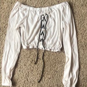 Long sleeve crop top